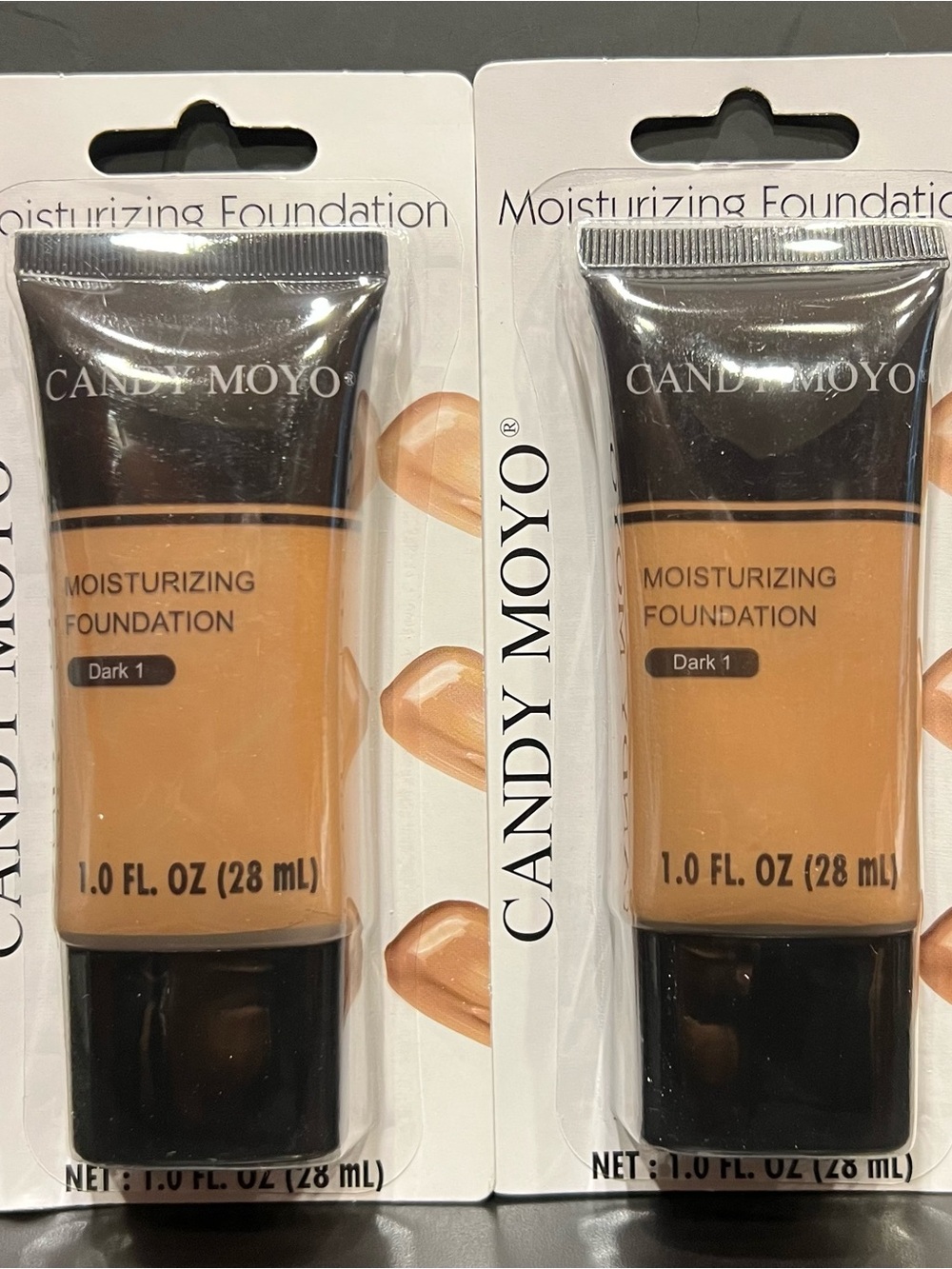 Candy Moyo Moisturizing Foundation - Dark 1 . Set of 2.